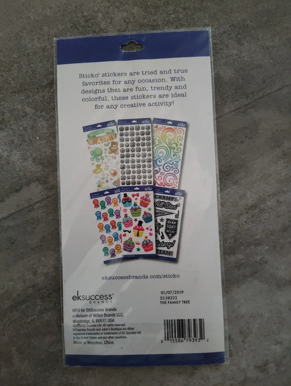 Sticko The Family Tree Themed Stickers 16pc Family Roots Birds Love Scrapbooking